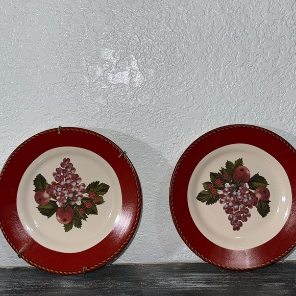 Raymond Waites Set Of 2 Cornucopia Certified International Salad Plates - Picture 1 of 5